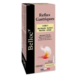 Belloc Reflux Gastriques 4en1 12sticks pêche blanche