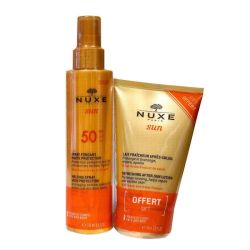 Nuxe spray solaire haute protection SPF50 (150 ml) + lait fraicheur (100 ml)