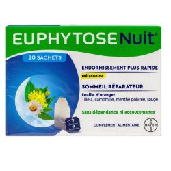 Euphytose infusion nuit sachets (20 unités) avec mélatonine