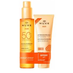 Nuxe Sun Hle Solaire Bronzante SPF50 150 ml + Lait Fraîcheur Ap-soleil 100 ml Offert