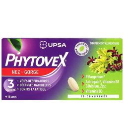 Phytovex comprimés nez gorge 3 actions (20 unités)