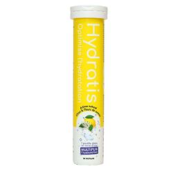 Hydratis solution d'hydratation pastilles effervescentes citron fleur de sureau (20 unités)