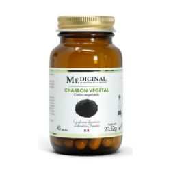 Medicinal Charbon végétal actif bio (45 gélules)