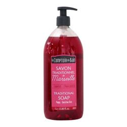 Savon de Marseille liquide 1000ml coquelicot