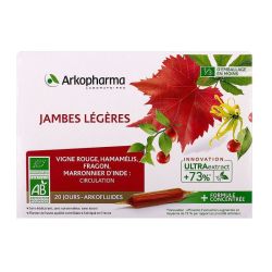 Arkopharma Arkofluides bio jambes légères (x20 ampoules) - circulation