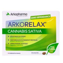 Arkorelax Cannabidiol (CBD) Complément Alimentaire pour le Sommeil (30 comprimés)