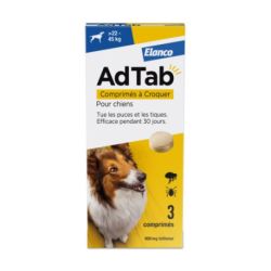 Adtab 900Mg Chiens 22-45Kg Cpr3