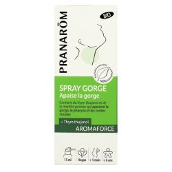 Pranarom spray gorge bio Aromaforce (15 ml)