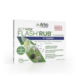 Arkopharma comprimés ActiVOX Flash'Rub 1ers signes (15 comprimés) | Défenses et confort respiratoire