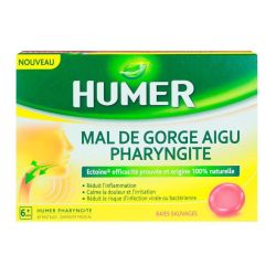 Humer 20 pastilles pour mal de gorge aigu