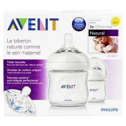 Bib Avent Natural Pp 125Ml X2