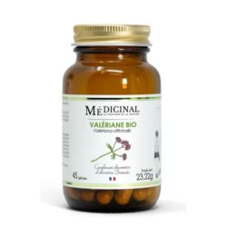 Medicinal Valériane Bio 45 gélules pour relaxation et sommeil