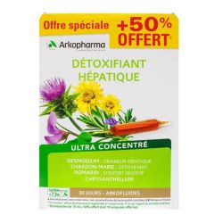 Arkopharma ampoules détoxifiant hépatique ultra concentré (20 unités)