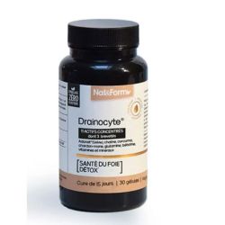 Nat&Form - Drainocyte santé du foie/détox 30 gélules 15 jours de cure