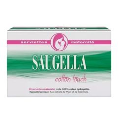 Saugella Cotton Touch Serviettes Maternité x10