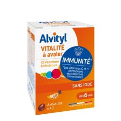 Alvityl Vitalité comprimés (40 unités) goût chocolat