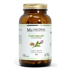 Medicinal Curcuma Bio gélules (150 unités) - Soutien des os et des articulations