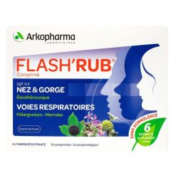 Arkopharma Flash'rub comprimés pour le nez et la gorge (15 unités)