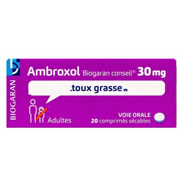 Ambroxol 30mg 20 comprimés