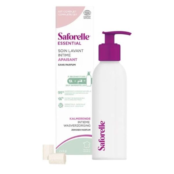 Saforelle Essential Soin lav intime APAISANT à reconstituer 2x6g