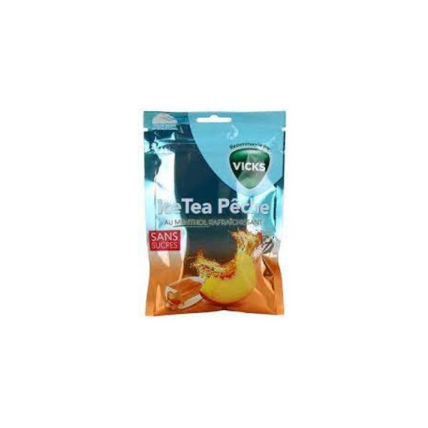 Vicks Bonbon Icetea Peche Ss Sucre 72G