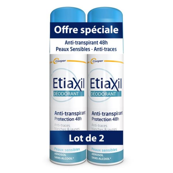 Etiaxil Deo 48H Aerosol 150Ml X2