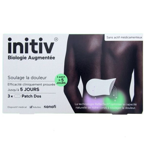 INITIV® PATCH DOS ANTI-DOULEUR X3 SANOFI