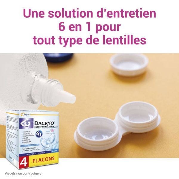 Dacryo entretien des lentilles 6en1