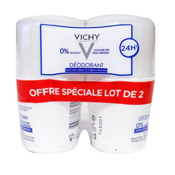 Vichy Deo Toucher Sec 24H 2X50Ml