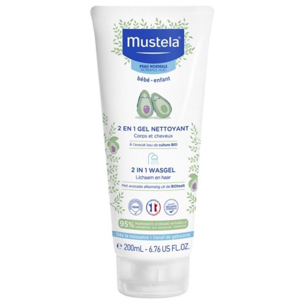 Mustela 2En1 Gel Nettoyant 200Ml