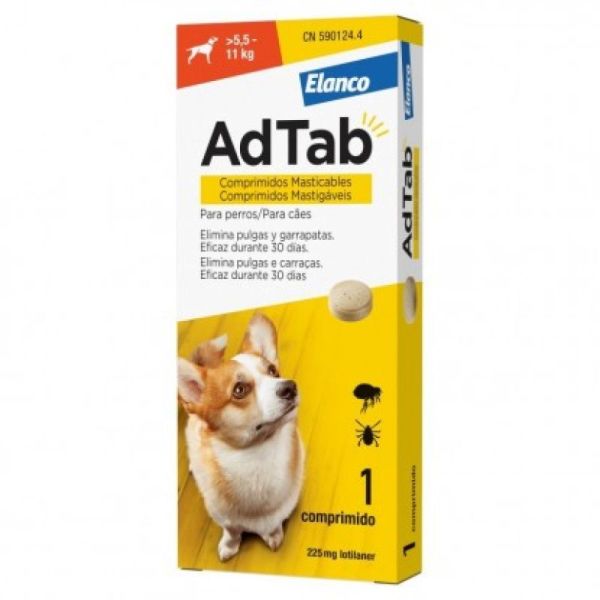 Adtab 225Mg Chiens 5.5-11Kg Cpr3