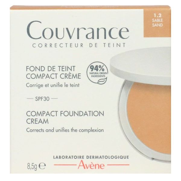 Avène fond de teint compact crème naturel 1.2 (8,5 g)