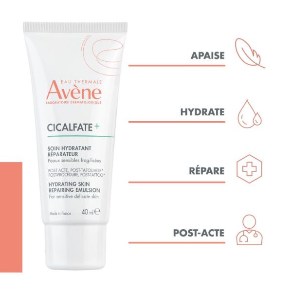 Avene Cicalfate Soin Hydr Reparat 40Ml