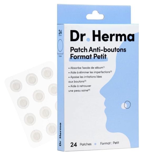 Dr.Herma patch anti-boutons x24 PETIT FORMAT