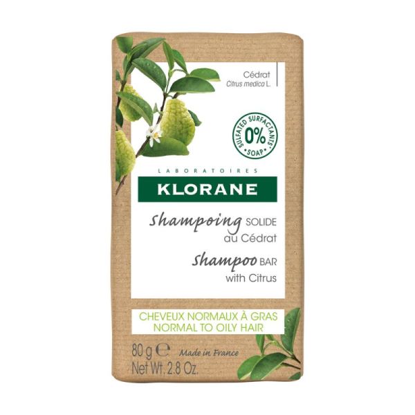 Klorane Shampoing Solide Au Cedrat 80Gr