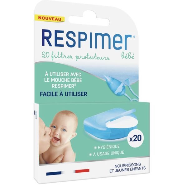 Respimer Recharge pour Mouche-Bébé – 20 Filtres Hygiéniques | Confort & Hygiène Nasale