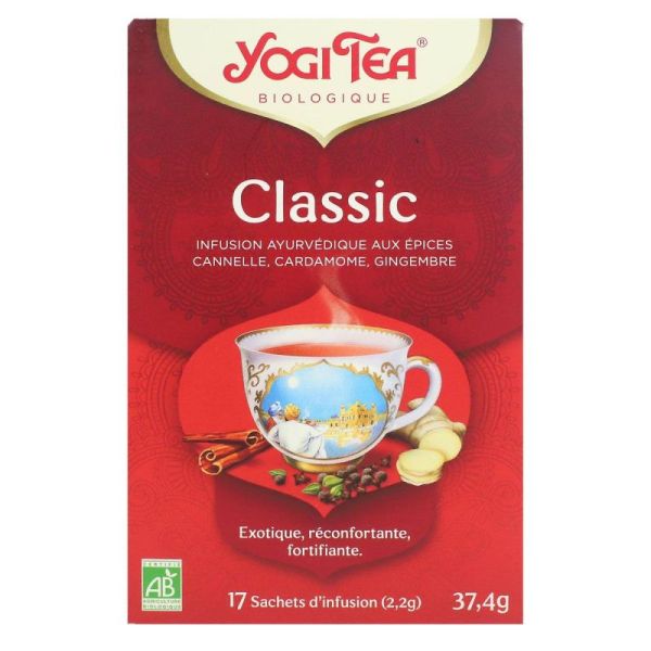 Yogi Tea infusion classic à base de cannelle, cardamome et clou de girofle