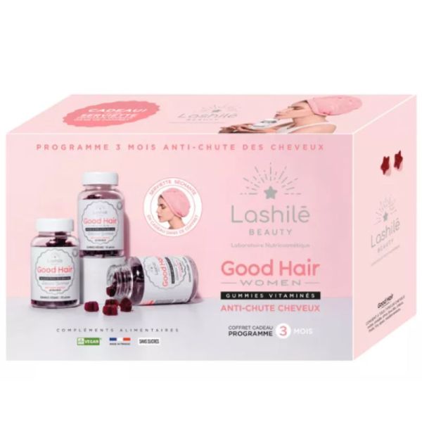 Lashilè Beauty Good Hair Women coffret 3 mois + cadeau (Serviette)