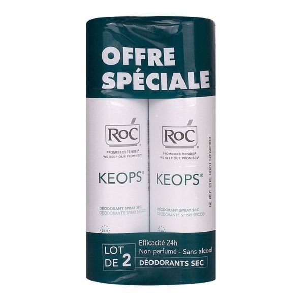 Keops Deod Spr Sec 24H 150Mlx2