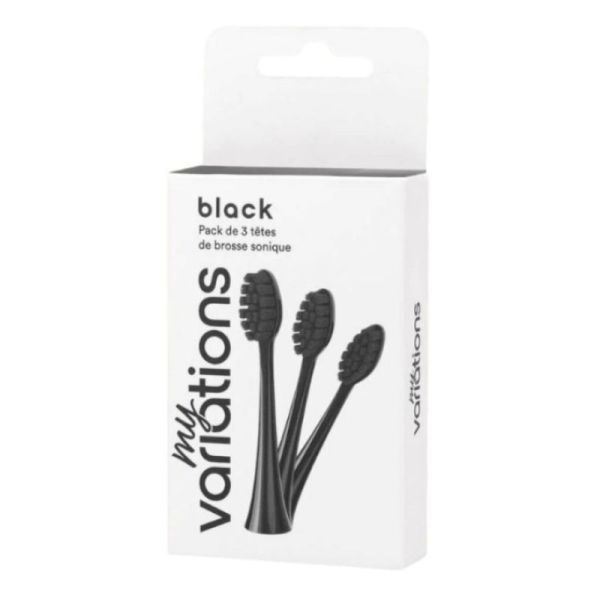 My Variations 3x têtes de brosse souples BLACK