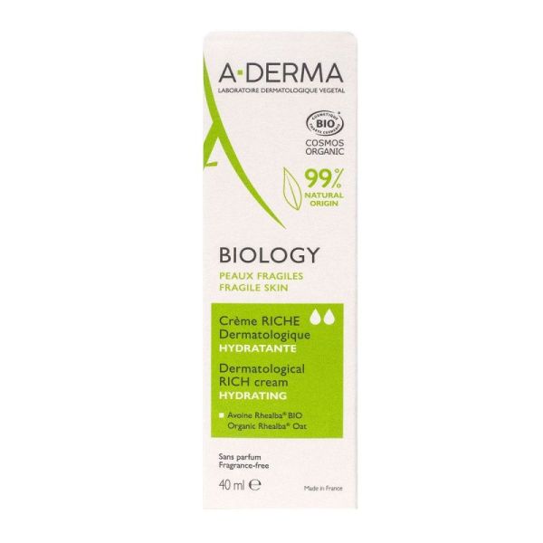 A-Derma Cr Riche Hydrat Dermat Bio 40Ml