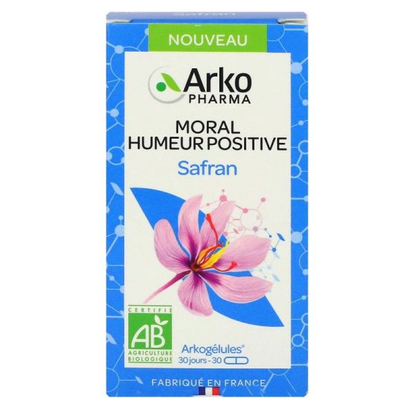 Arkogélules Safran moral humeur positive 30 gélules