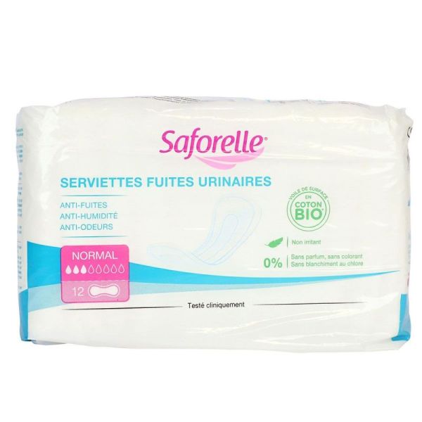 Saforelle Serviet Fuites Urin Normal 12