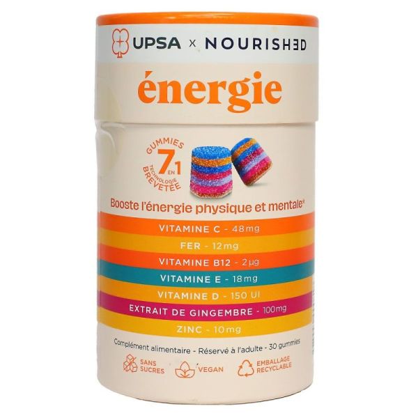 Upsa Gummies 7-en-1 Énergie - 30 Gummies