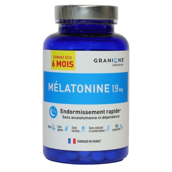 Granions Melatonine 1,9 Mg Pack 6 Mois