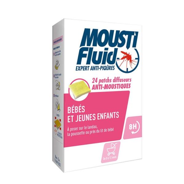 Moustifluid Bb/Enf Patch Bte 24