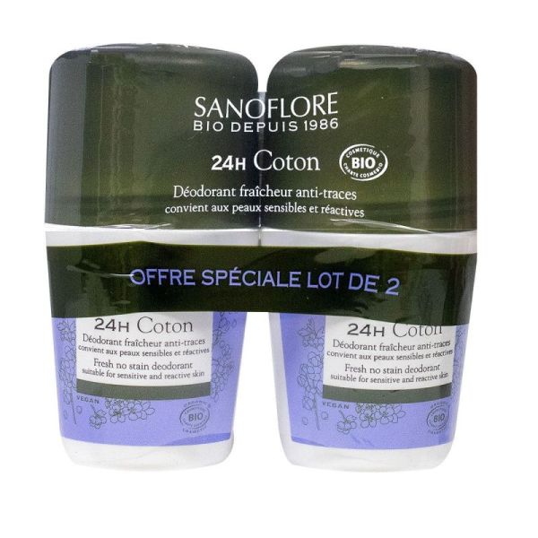 Sanoflore Deo Bille Purete De Lin 2X50Ml