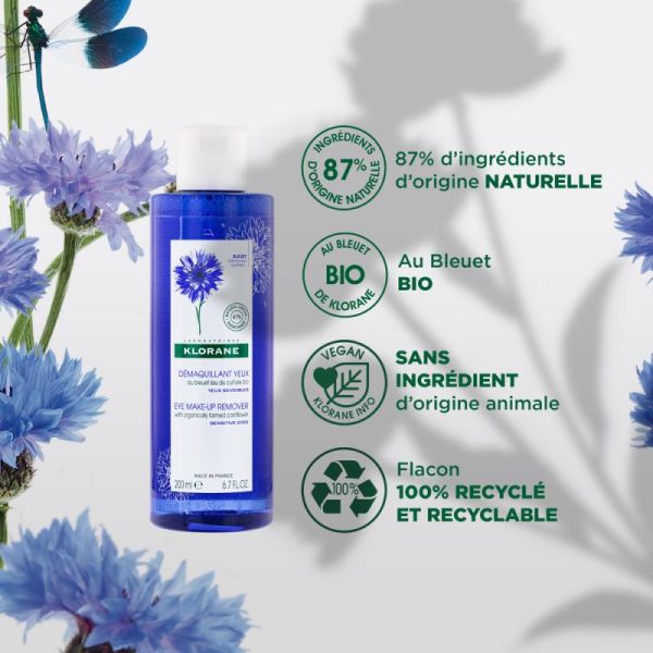 Klorane Demaq Yeux Bleuet 200Ml