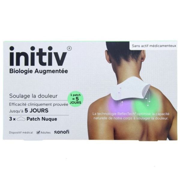 INITIV® PATCH NUQUE ANTI-DOULEUR X3 SANOFI