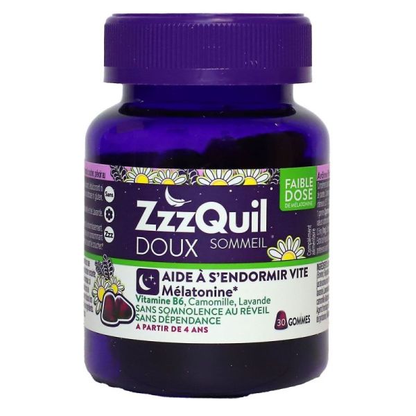 ZzzQuil Sommeil Doux gommes fruits des bois (30 unités)